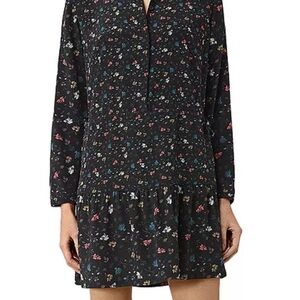ALLSAINTS Rose Silk Dress